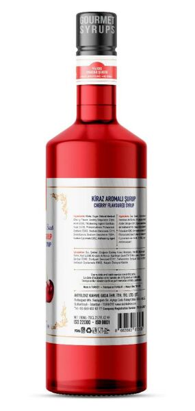 Nish Kiraz Aromalı Şurup 700 ML - Cam Şişe