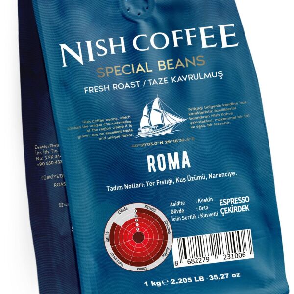 Nish Espresso Roma Kahve 1 Kg