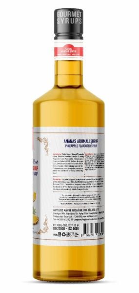 Nish Ananas Aromalı  Şurup 700 ML - Cam Şişe