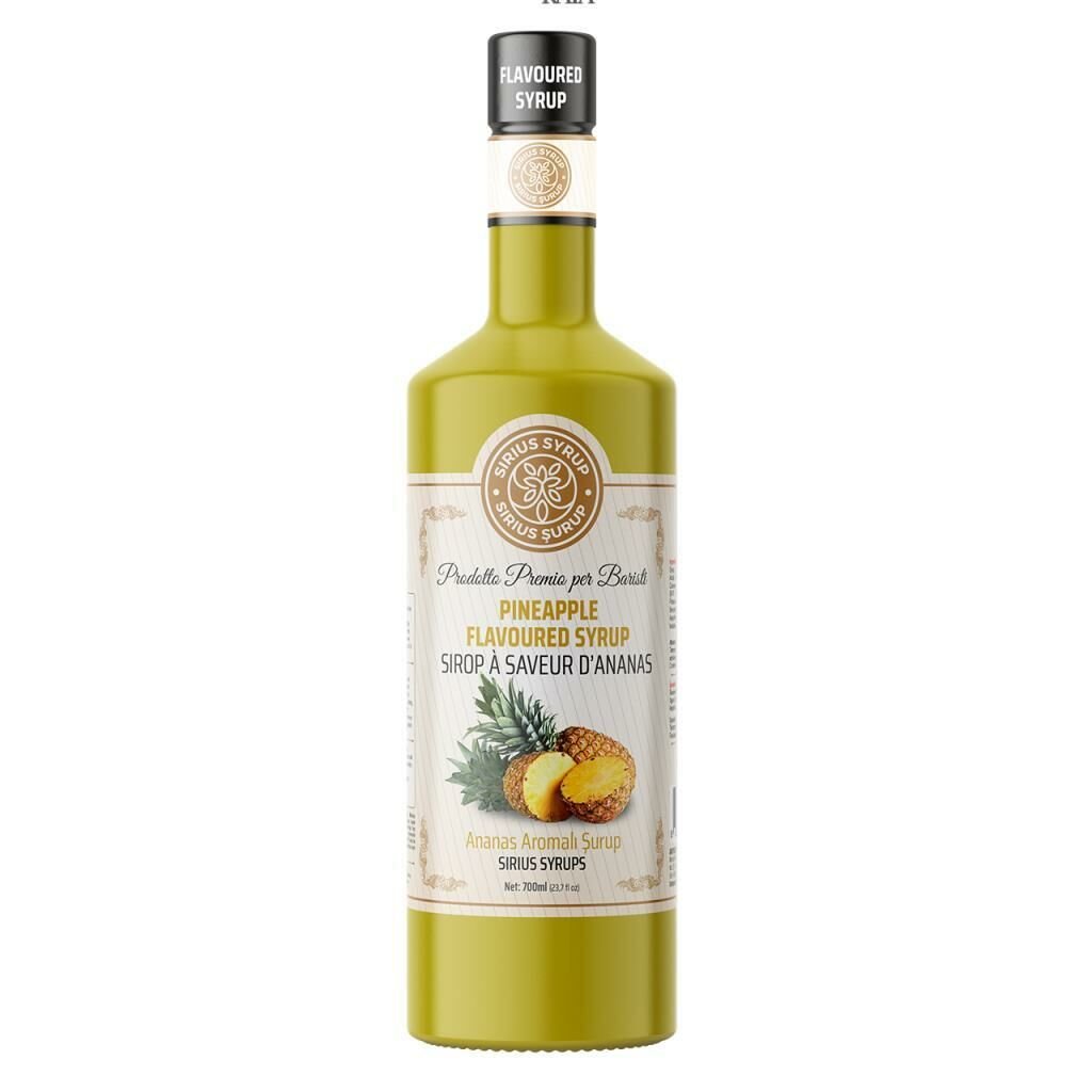 Sirius Premium Ananas Aromalı Şurup 700 ML - Cam Şişe