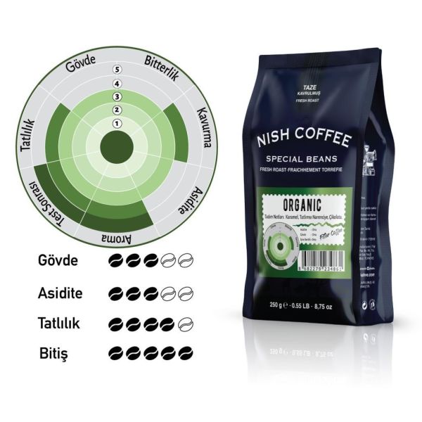 Nish Filtre Kahve Organik Kahve 250 gr