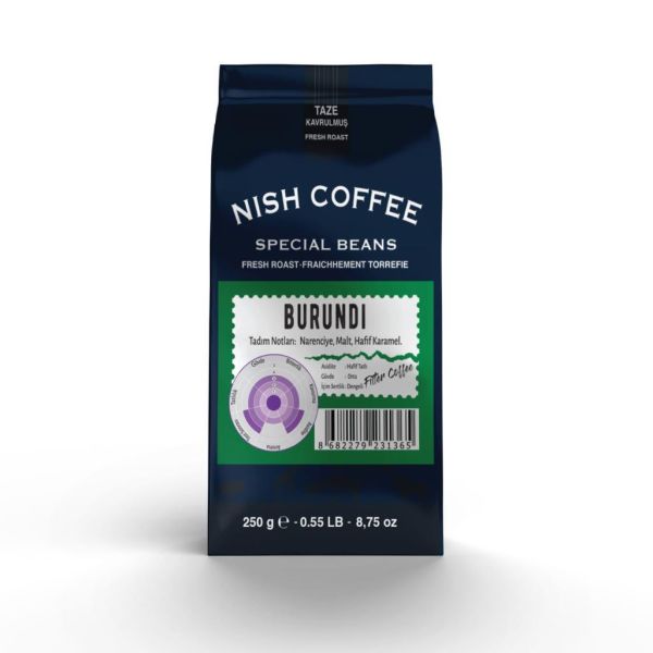 Nish Filtre Kahve Burundi 250 gr