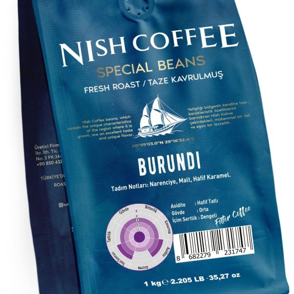Nish Filtre Kahve Burundi 1 Kg