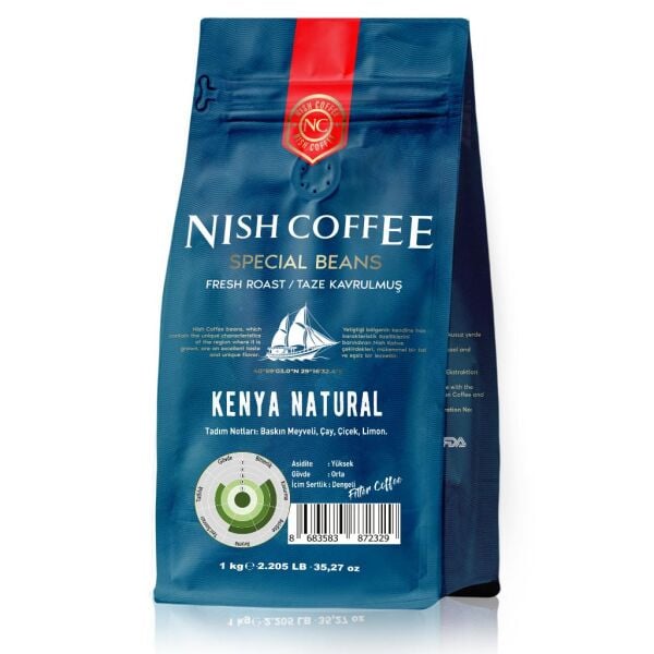 Nish Filtre Kahve Kenya Natural 1 Kg