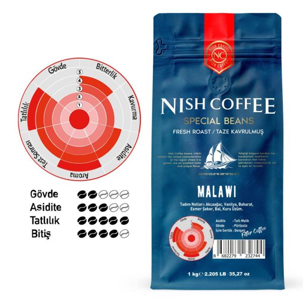 Nish Filtre Kahve Malawi 1 Kg