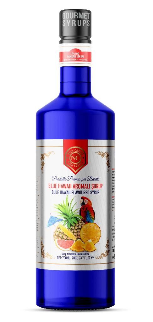 Nish Blue Hawaii Aromalı Şurup 700 ML - P