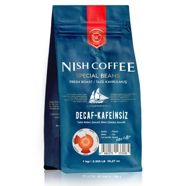 Nish Filtre Kahve Decaf Kafeinsiz 1 Kg