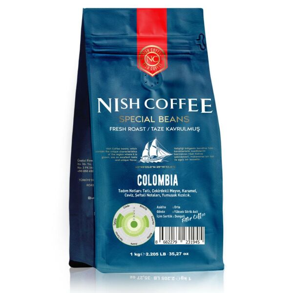 Nish Filtre Kahve Colombia 1 Kg