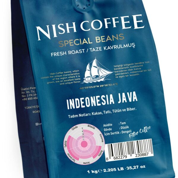 Nish Filtre Kahve Endonezya Java 1000 gr