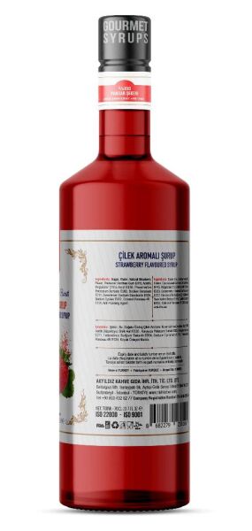 Nish Çilek Aromalı Şurup 3 x 700 ML - Cam Şişe