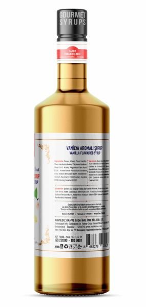 Nish Vanilya Aromalı Şurup 700 ML - Pet Şişe