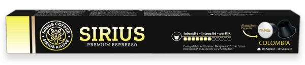 Sirius Nespresso Uyumlu Single Origin Kapsül Kahve Colombia-7