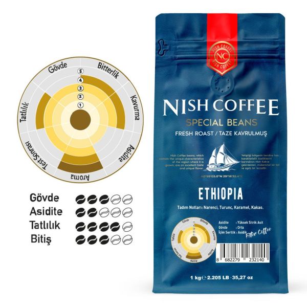 Nish Filtre Kahve Ethiopia 1 Kg