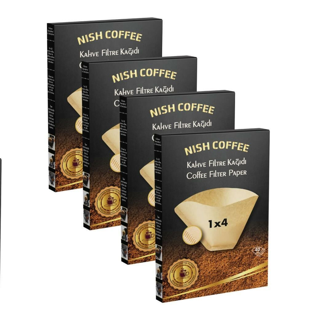 Nish Kahve Filtre Kahve Kağıdı 1X4 40'lı 4'lü Paket