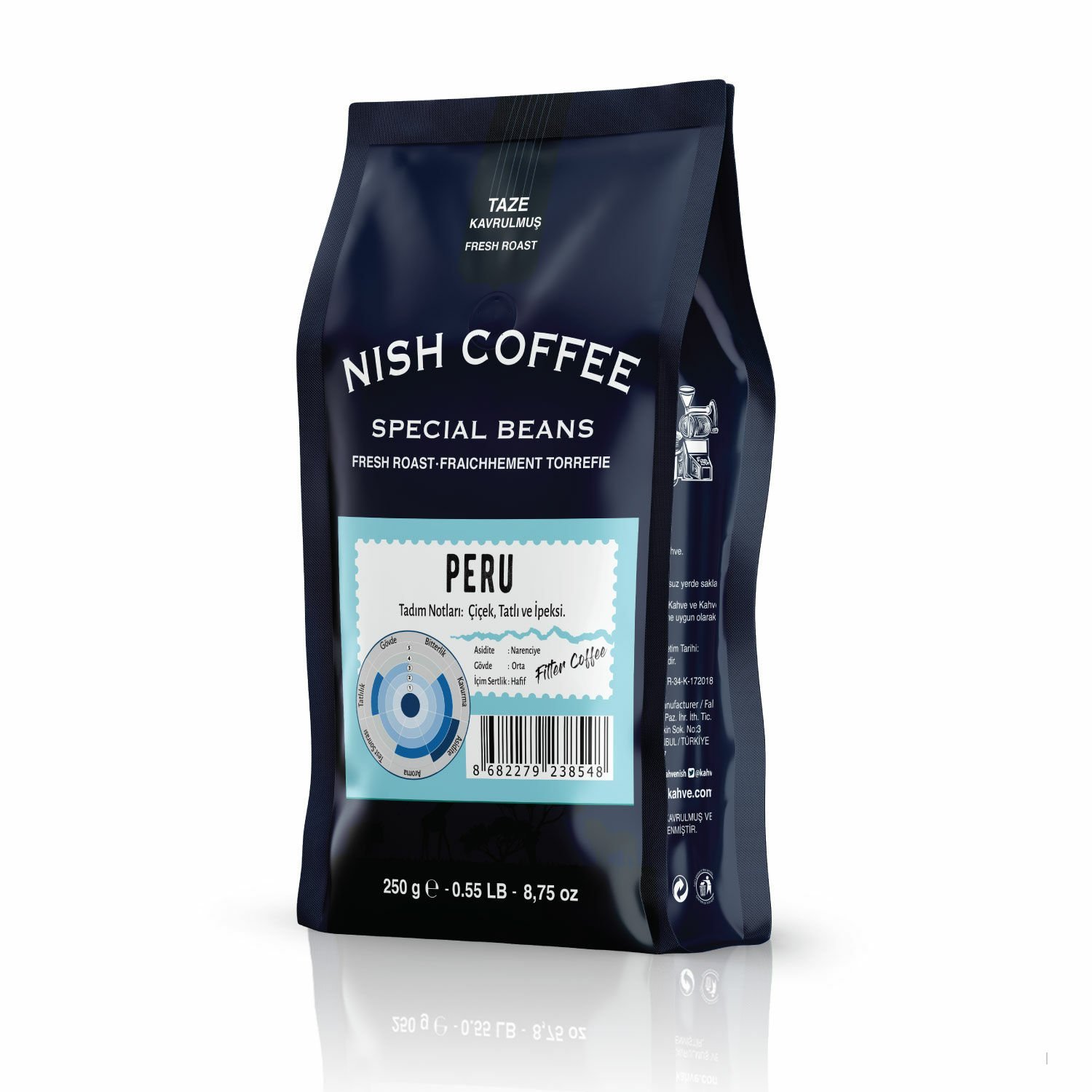 Nish Filtre Kahve Peru Ecoforest 250 Gr