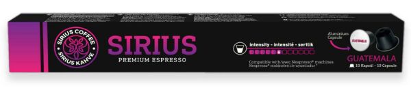 Sirius Nespresso Uyumlu Single Origin Kapsül Kahve 6 Guatemala 3'lü Set (30 Kapsül)