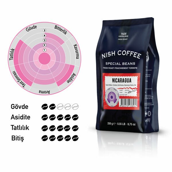 Nish Filtre Kahve Nicaragua 250 Gr