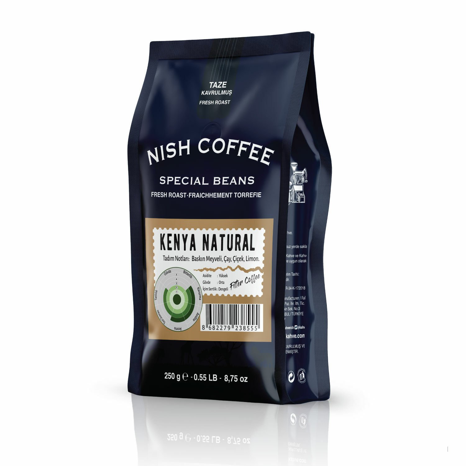 Nish Filtre Kahve Kenya Natural 250 Gr