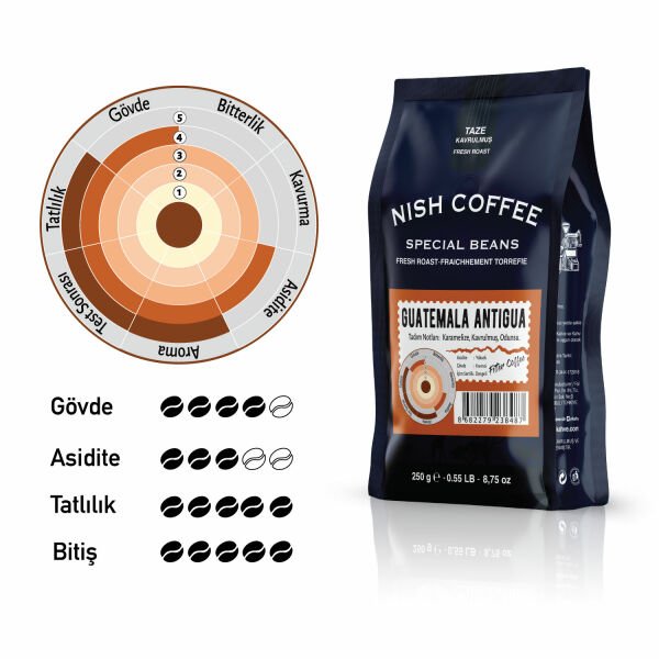 Nish Filtre Kahve Guatemala Antigua 250 Gr