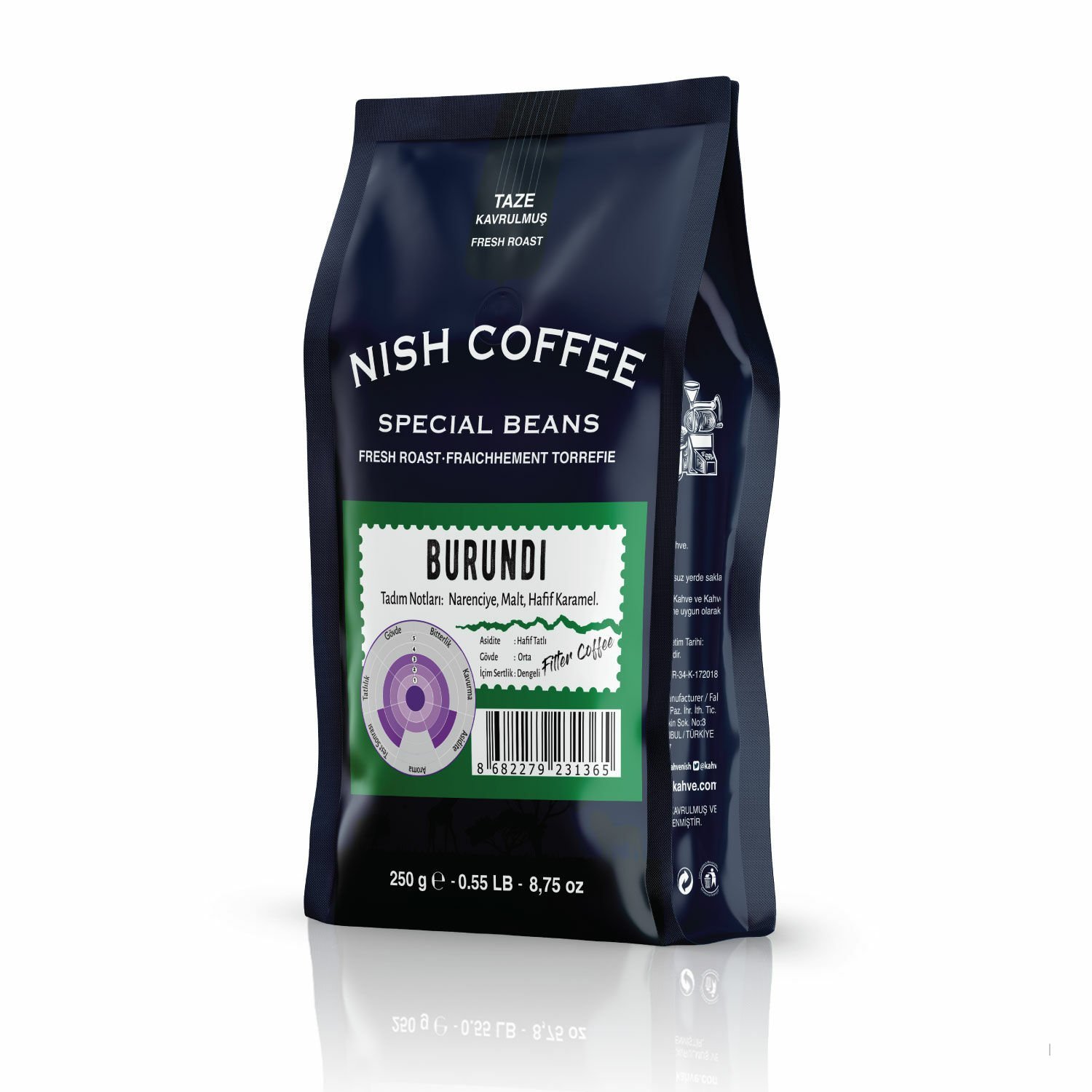 Nish Filtre Kahve Burundi 250 Gr
