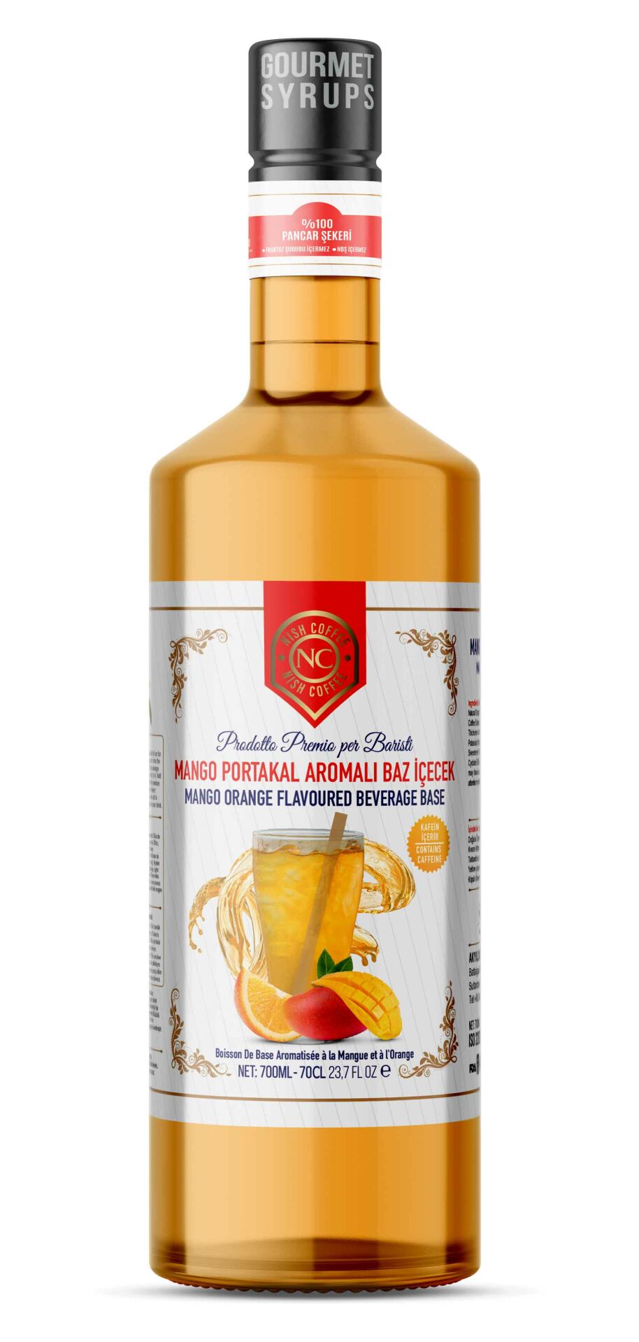Nish Portakal Mango Aromalı Baz İçecek 700 ML - Pet Şişe