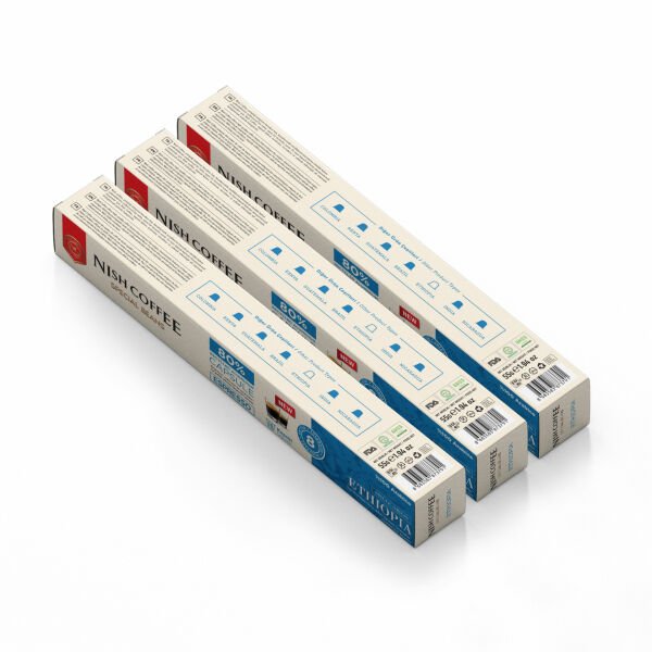 Nish Coffee Single Orijin Kapsül Kahve Ethiopia (Nespresso Uyumlu) 3lü Set (30 Kapsül)