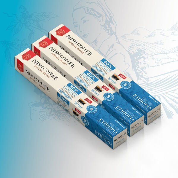 Nish Coffee Single Orijin Kapsül Kahve Ethiopia (Nespresso Uyumlu) 3lü Set (30 Kapsül)
