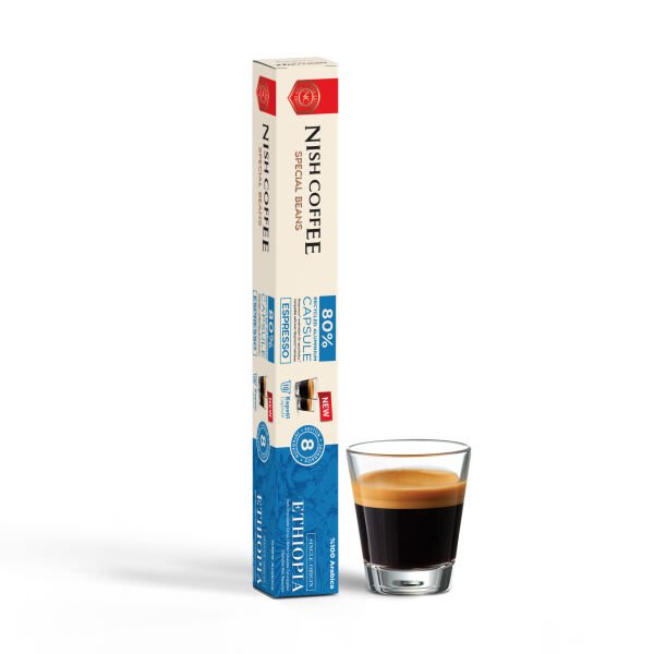 Nish Coffee Single Orijin Kapsül Kahve Ethiopia (Nespresso Uyumlu)-10 Adet