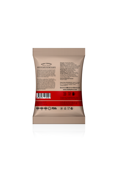 Nish Filtre Kahve Brazil Kolombiya Guatemala Etiyopya 80 gr 4'lü Paket