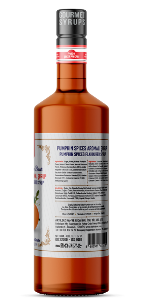 Nish Pumpkin Spices (Bal Kabağı) Aromalı Şurup 700 ML - Pet Şişe
