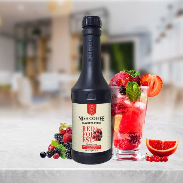 Nish Kırmızı Orman Meyveleri Aromalı Meyve Püresi 1.150 Gr