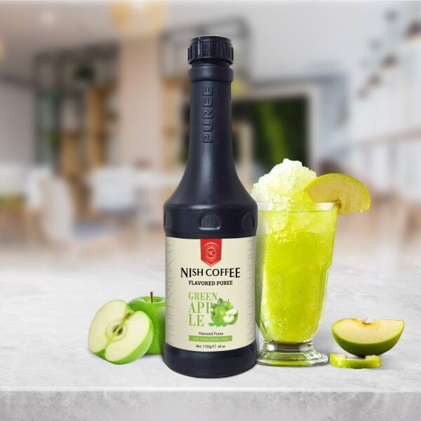 Nish Yeşil Elma Aromalı Meyve Püresi 1.150 Gr