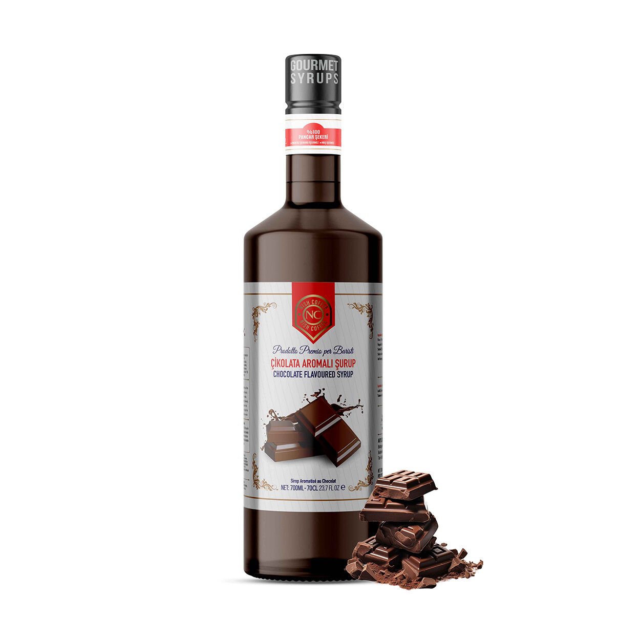 Nish Çikolata Aromalı Şurup 700 ML - Pet Şişe