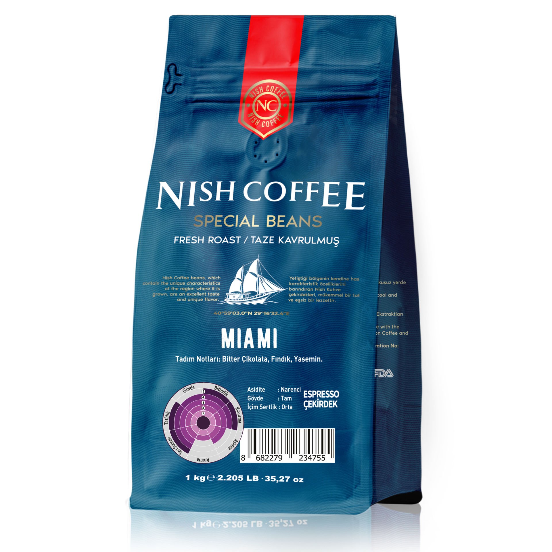 Nish Espresso Miami 1 Kg