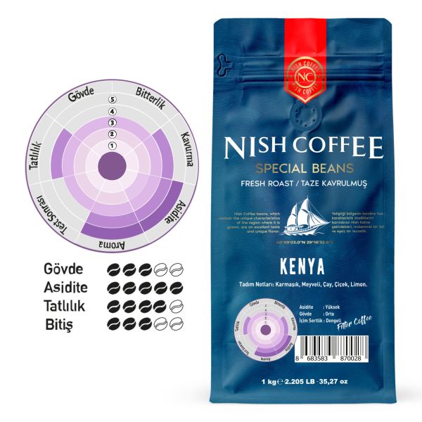 Nish Filtre Kahve Kenya 1 Kg