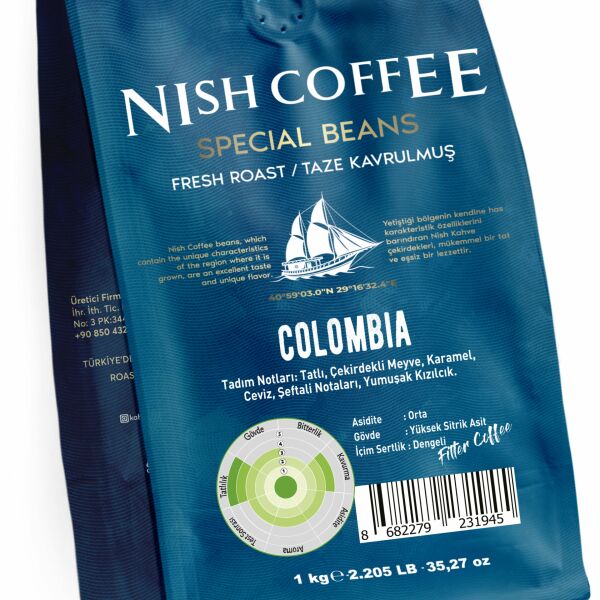 Nish Filtre Kahve Colombia 1 Kg