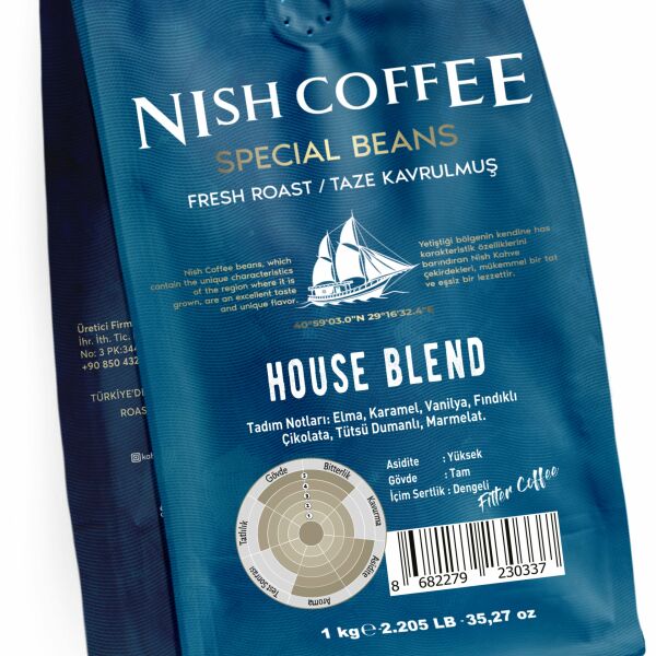 Nish Filtre Kahve House Blend 1 Kg