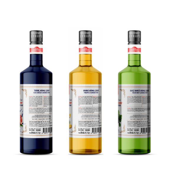 Nish Turunç Ananas Nane Aromalı Şurup 3 x 700 ML - Pet Şişe