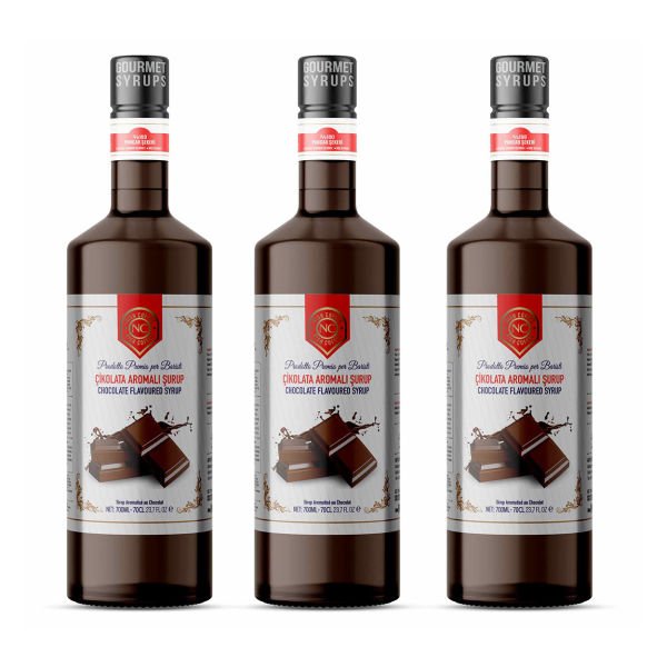 Nish Çikolata Aromalı Şurup 3 x 700 ML - Pet Şişe