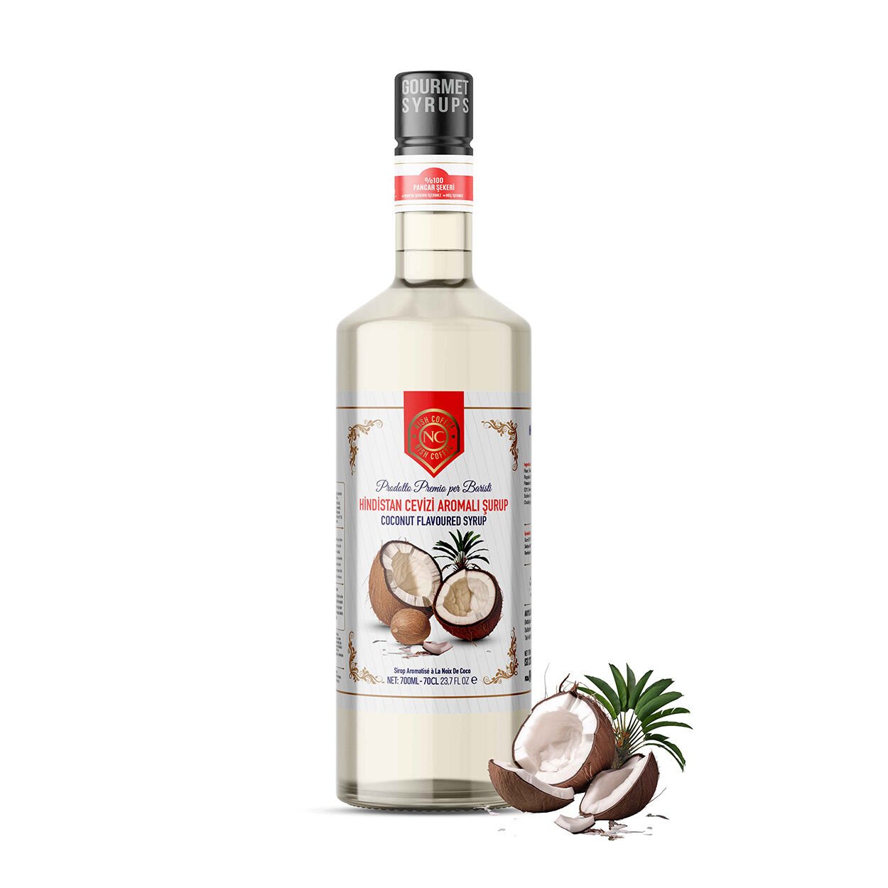 Nish Hindistan Cevizi Aromalı  Şurup 700 ML - Pet Şişe