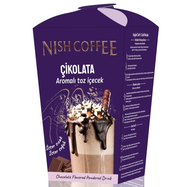 Nish Chai Tea Latte, Çikolata Aromalı Toz İçecek 2'li Set 2x250 Gr