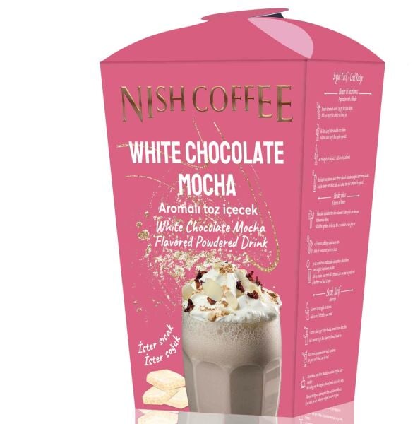 Nish Frappe, White Chocolate Mocha Aromalı Toz İçecek 2’li Set 2x250 Gr