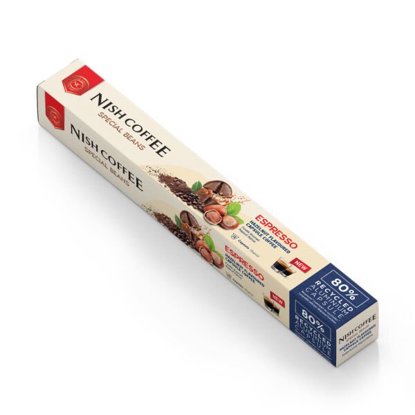 Nish Coffee Aromalı Kapsül Kahve 3'lü Set (Karamel-Fındık-Portakal) - 30 Adet