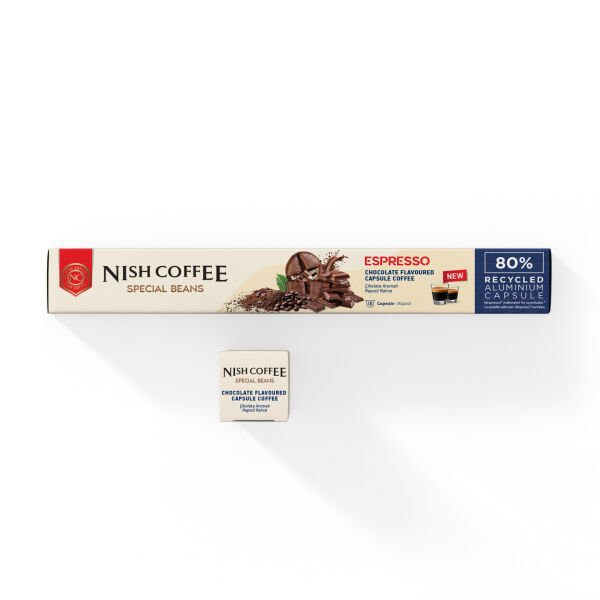 Nish Coffee Çikolata Aromalı Kapsül Kahve - 10 Adet