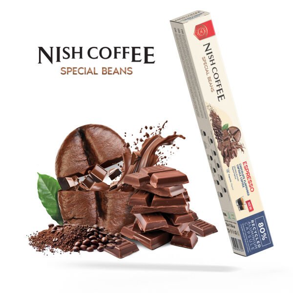 Nish Coffee Çikolata Aromalı Kapsül Kahve - 10 Adet