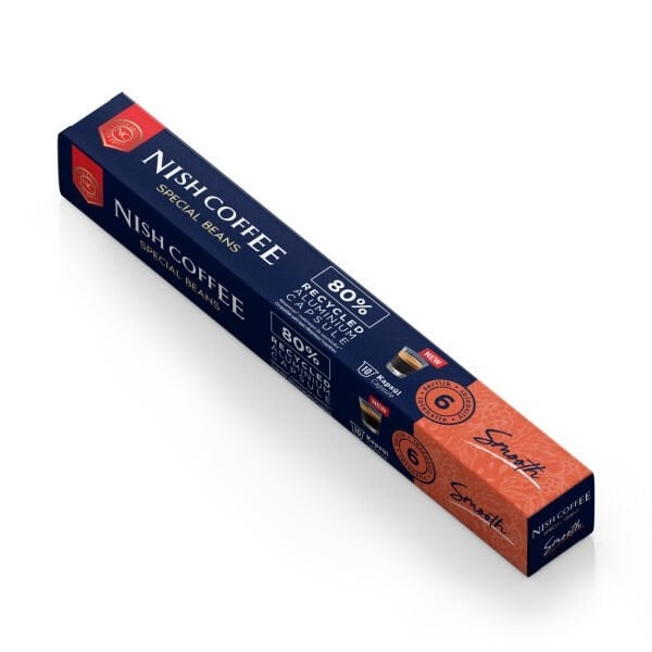 Nish Coffee Nespresso Uyumlu Kapsül Kahve 10'lu Set (2xLungo,2xItaly,2xRisteretto,2xSmooth,2xDecaf)-100 Adet