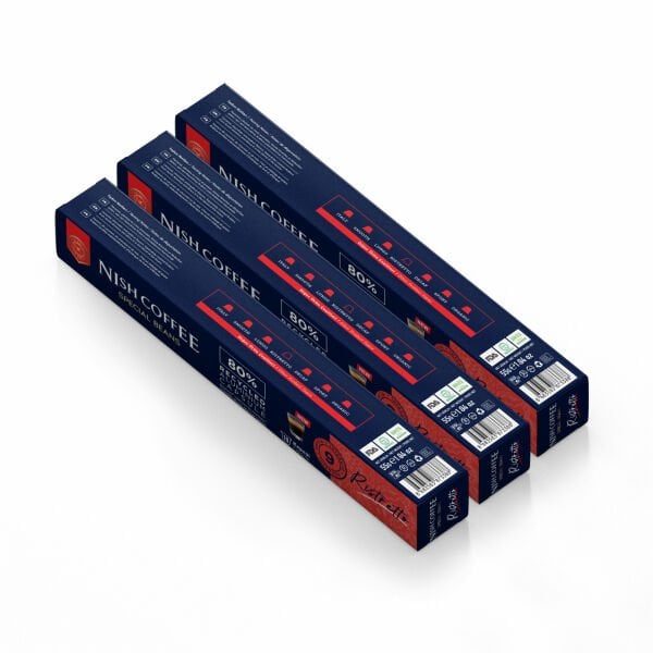 Nish Coffee Kapsül Kahve 10 Ristretto 3'lü Set (Nespresso Uyumlu)-30 Adet