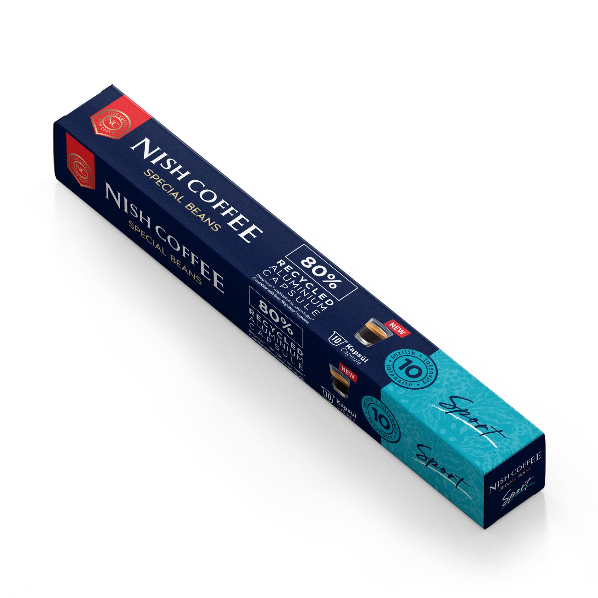 Nish Coffee Kapsül Kahve 10 Sport  (Nespresso Uyumlu)-10 Adet