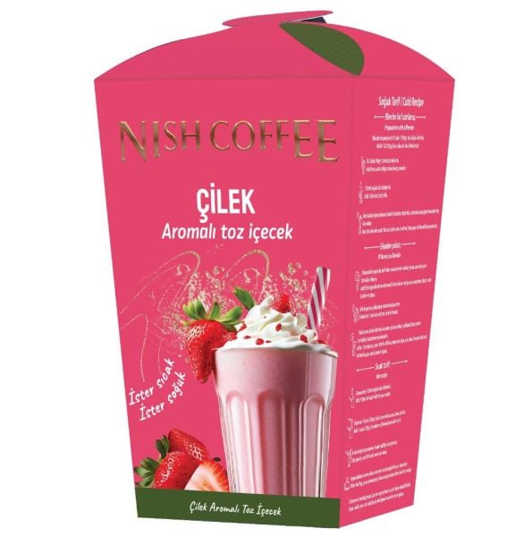 Nish Çilek Aromalı Toz İçecek 250 Gr