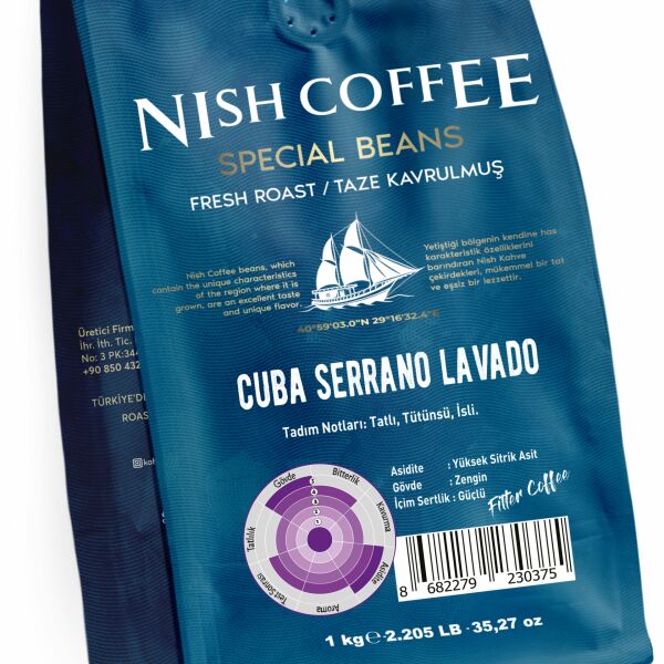 Nish Filtre Kahve Cuba Cerrano Lavado 1 Kg